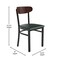 Flash Furniture Green Vinyl Dining Chairs - Walnut Wood Backs, 2PK 2-XU-DG6V5GNV-WAL-GG - alternate 6